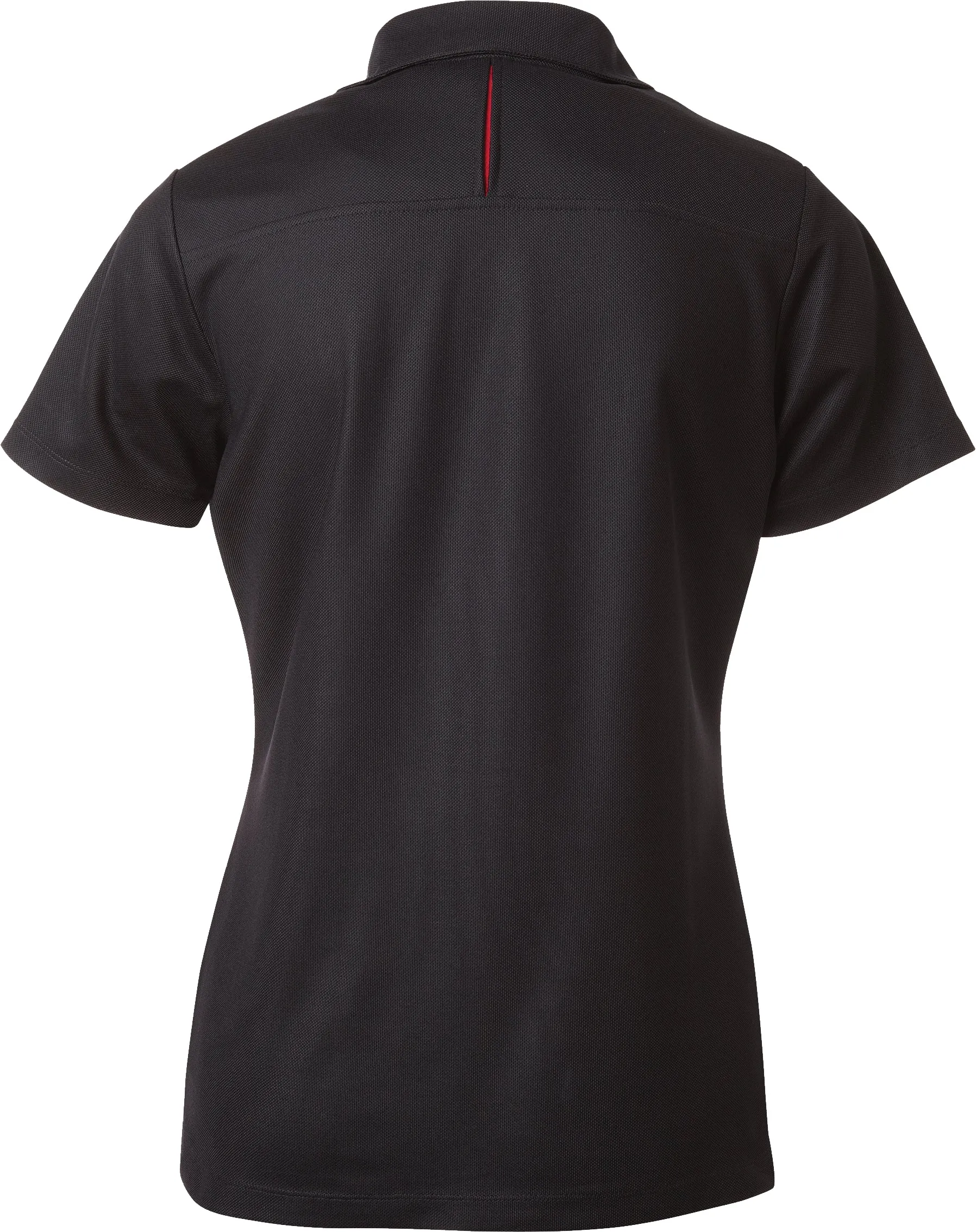 COAL HARBOUR® Women's Snag Resistant Contrast Inset Sport Shirt Black Red