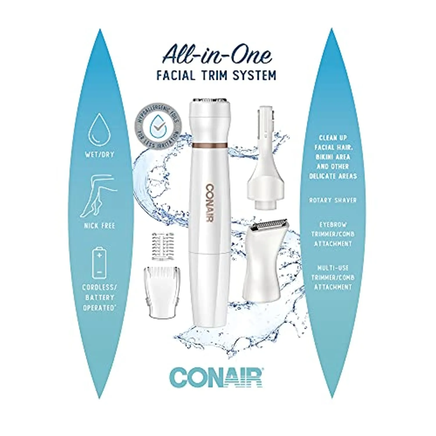 Conair All-in-One Facial Hair Trimming System