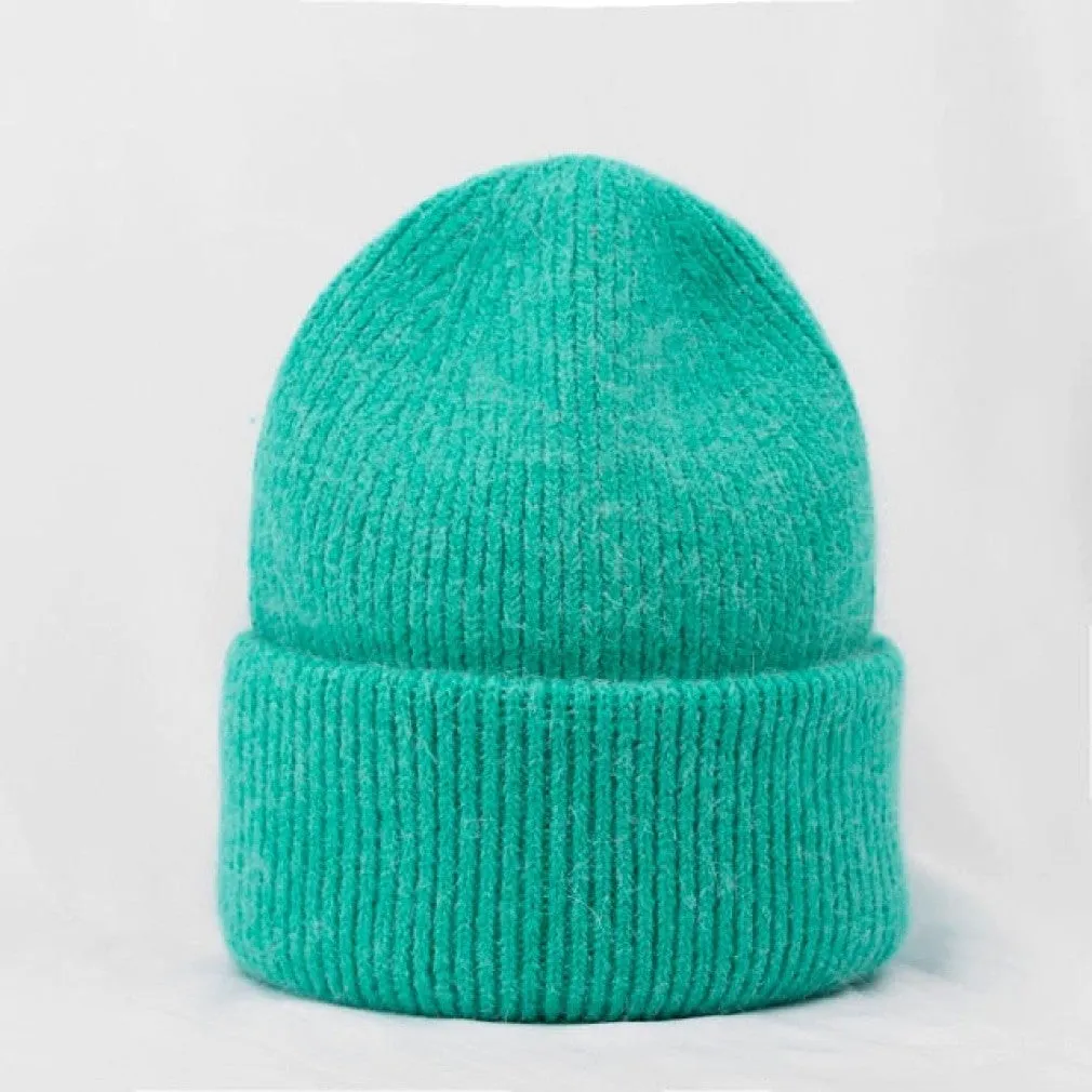 ContiNent 33 Winter Hat Real Rabbit Fur Winter Hats For Women Fashion Warm Beanie Hats Women Solid Adult Cover Head Cap