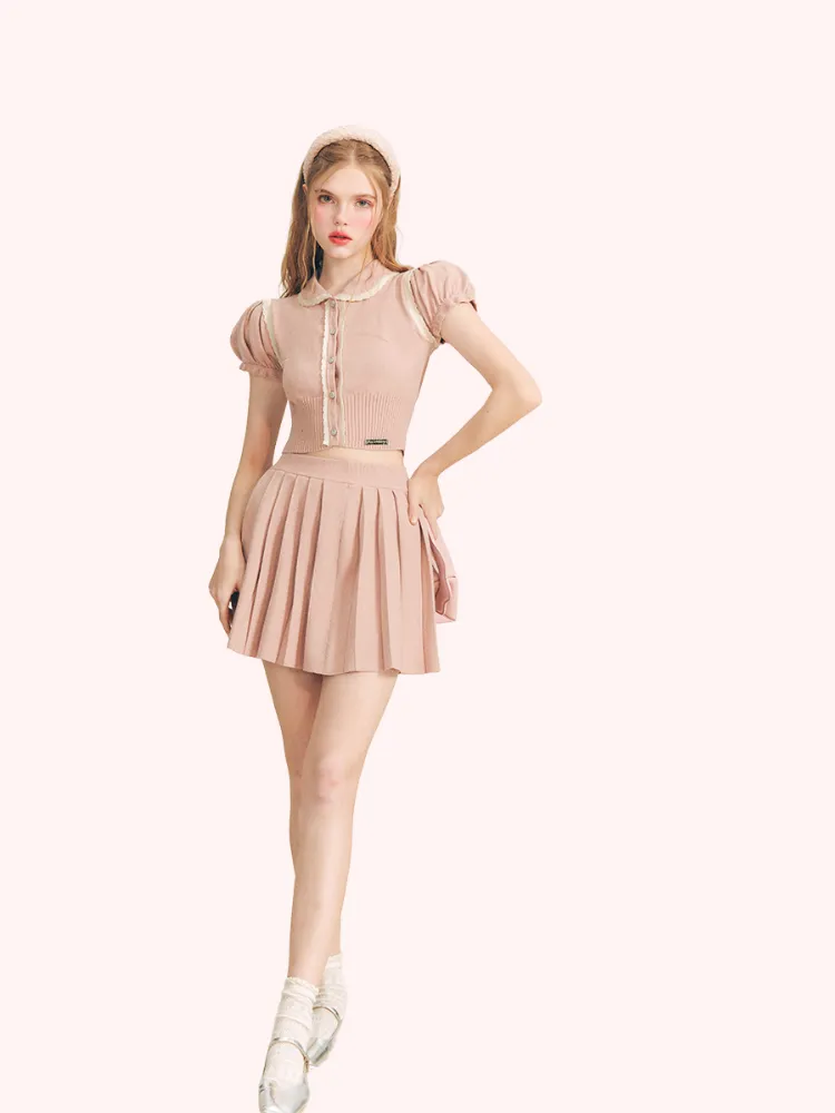 Coquette Knit Two-Piece Set