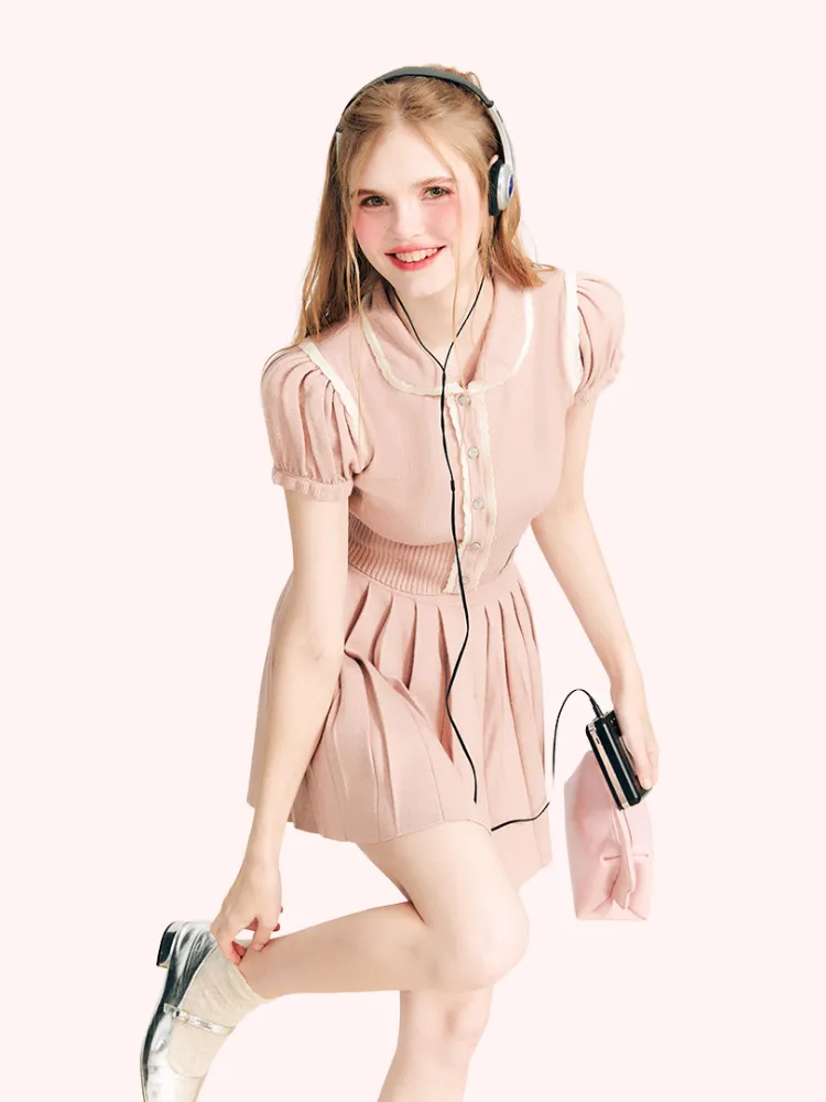 Coquette Knit Two-Piece Set