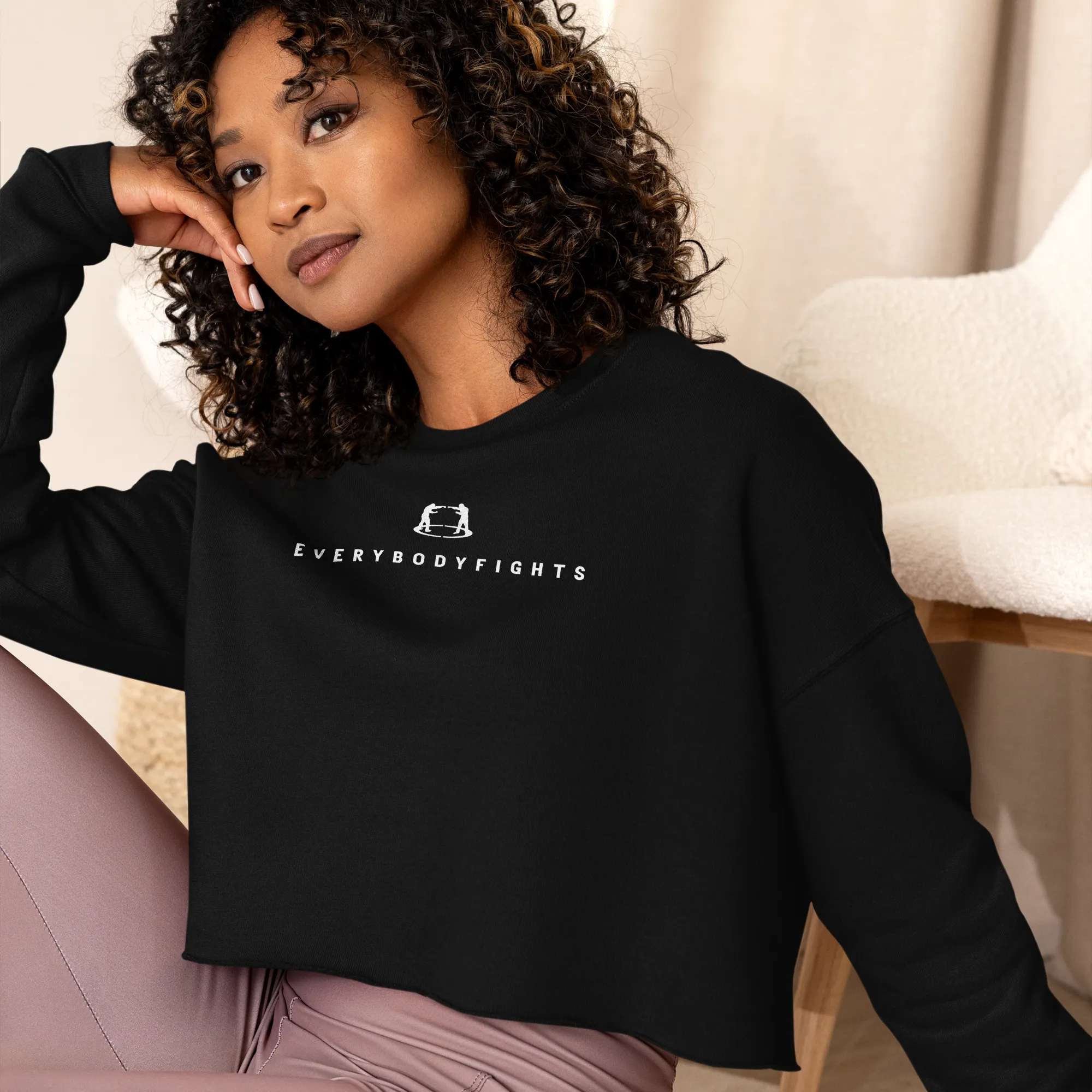 Crop Sweatshirt EVERYBODYFIGHTS