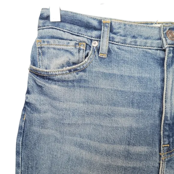 Current/Elliott | Women's Straight Leg Cotton Light Blue Jeans - Size 28