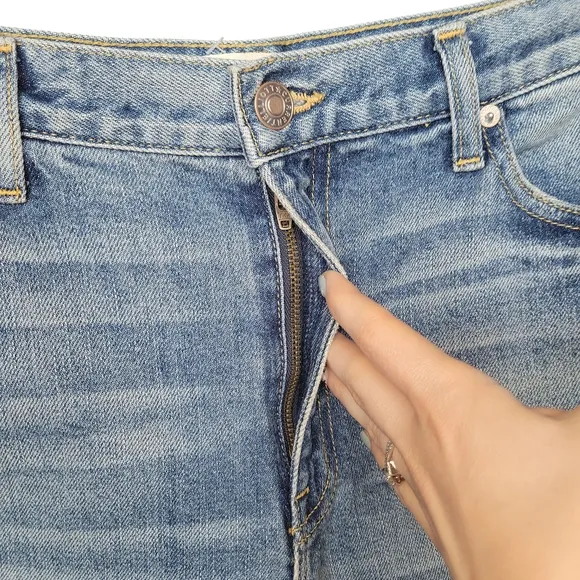 Current/Elliott | Women's Straight Leg Cotton Light Blue Jeans - Size 28