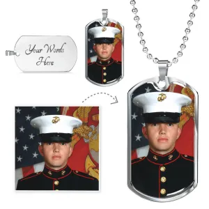 Custom Photo Military Dog Tag
