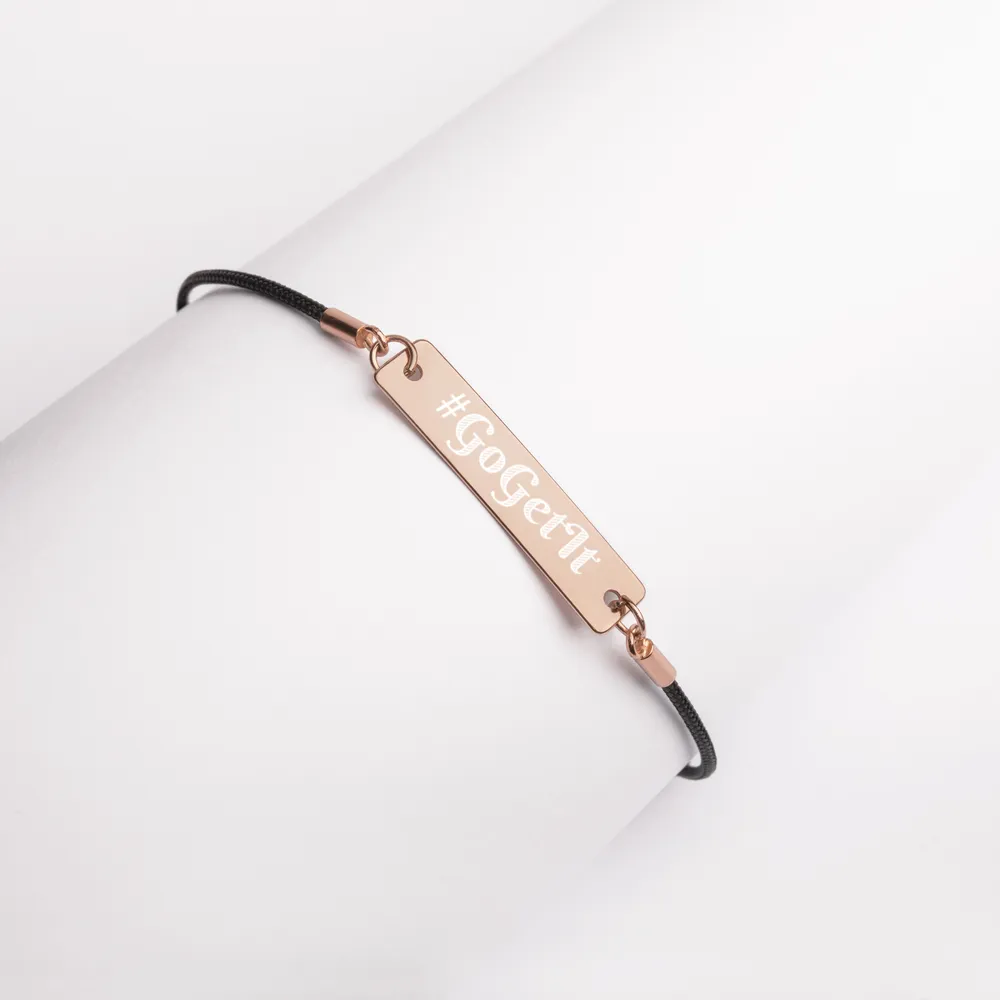 Customizable Engraved Bracelets (Coated 18K Rose Gold - 24K Gold)