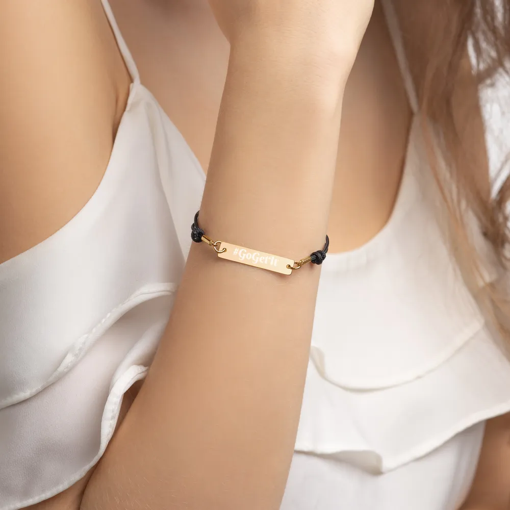 Customizable Engraved Bracelets (Coated 18K Rose Gold - 24K Gold)