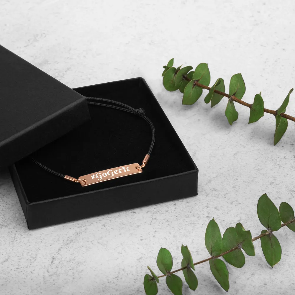 Customizable Engraved Bracelets (Coated 18K Rose Gold - 24K Gold)