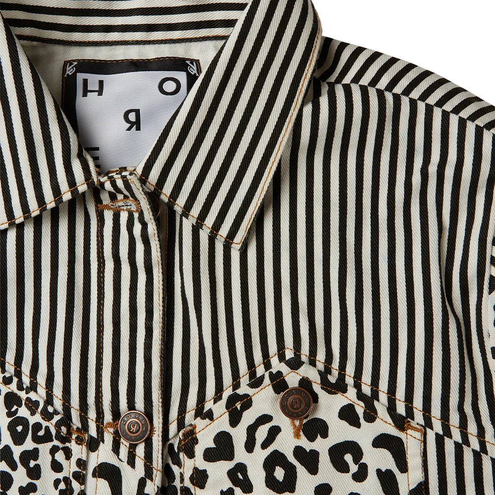 DASSIN Monochrome Patchwork Jacket