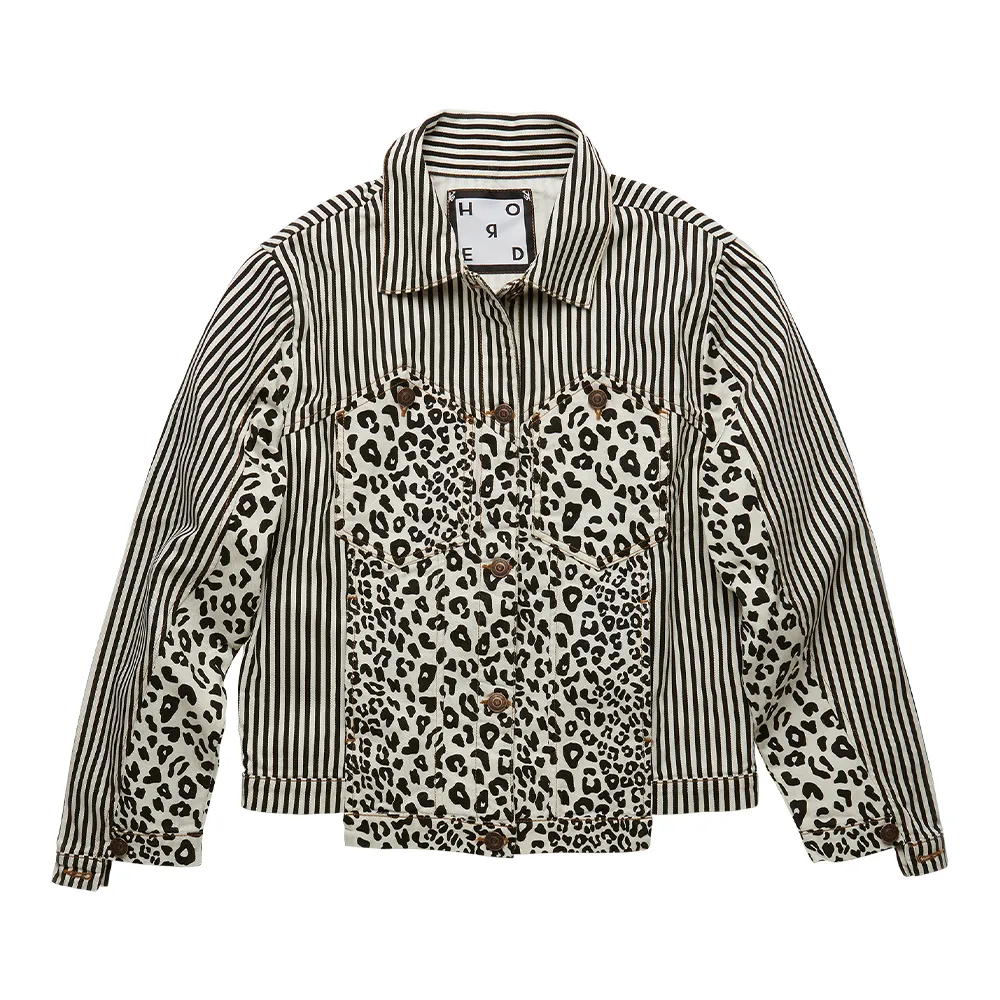 DASSIN Monochrome Patchwork Jacket