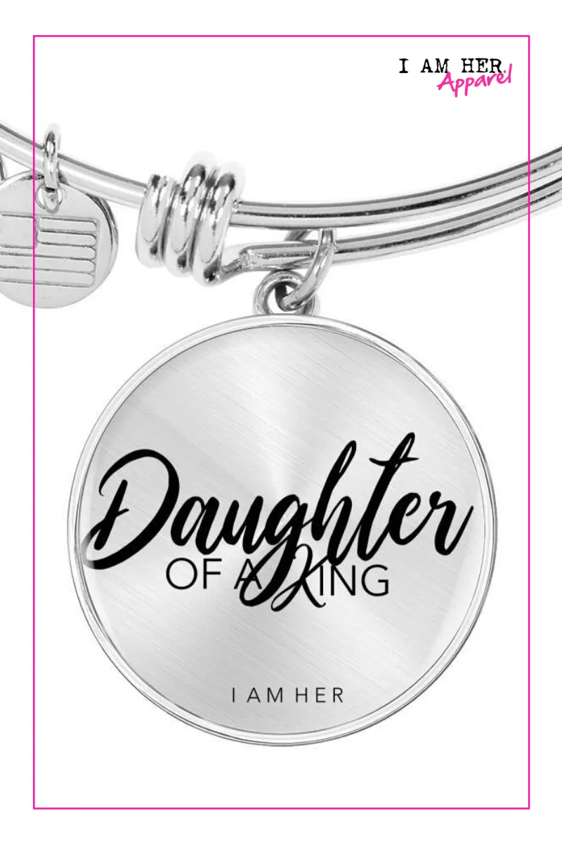 Daughter of a King - Women's Bangle Bracelet