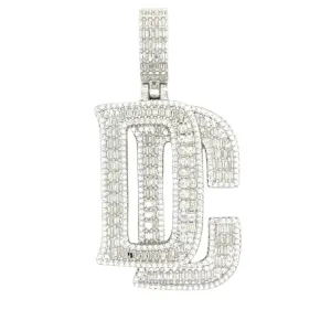 DC Lab-Created Moissanite Sterling Silver Charm Pendant - M415969