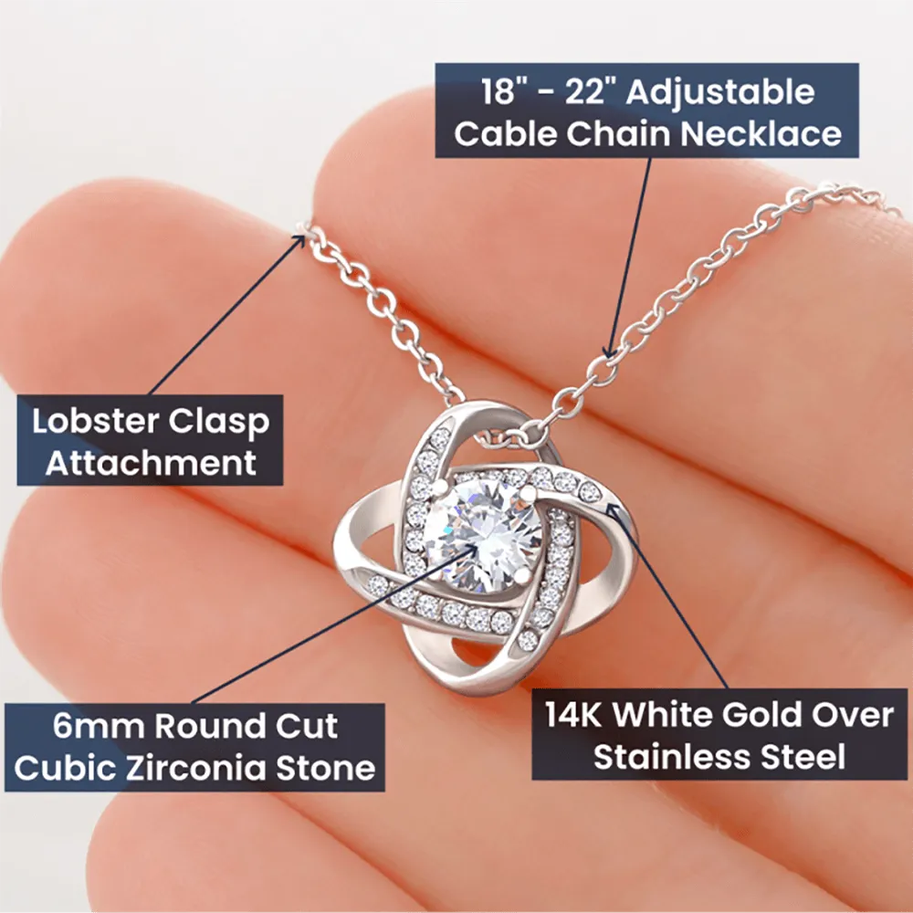 Dear Bestie Love Knot Necklace