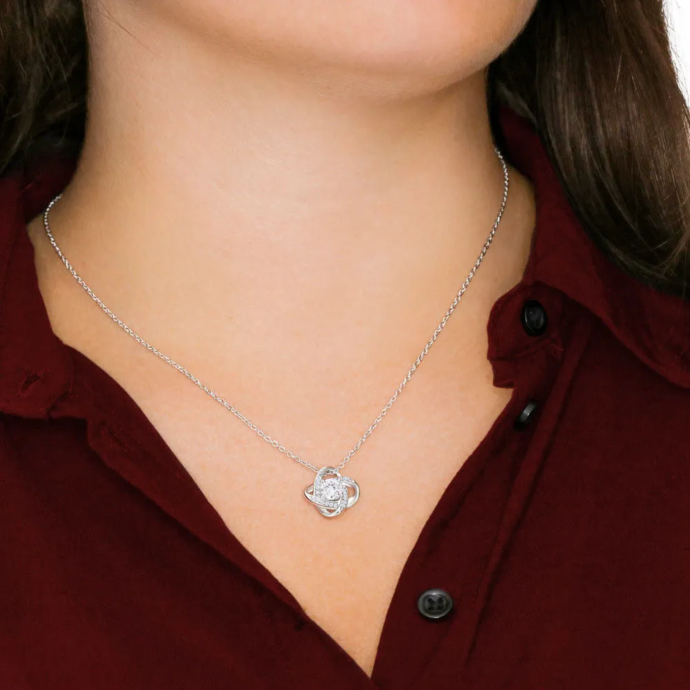Dear Bestie Love Knot Necklace