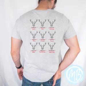 Deer Meat Tee | Men's | Christmas | Santa | Adult |