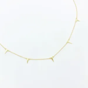 Delicate Spike Choker Necklace