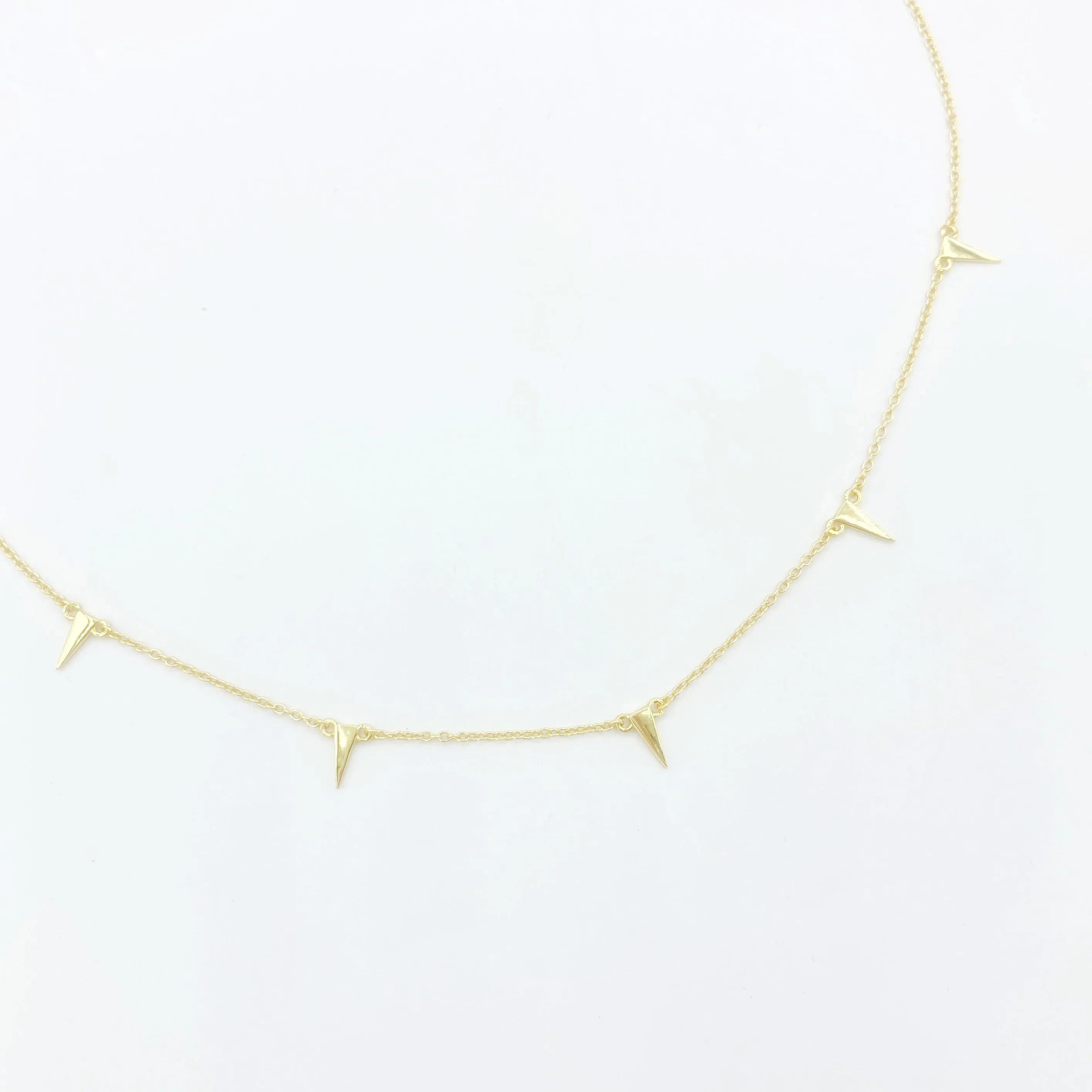 Delicate Spike Choker Necklace