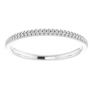 Delicate Stackable Diamond Wedding Band