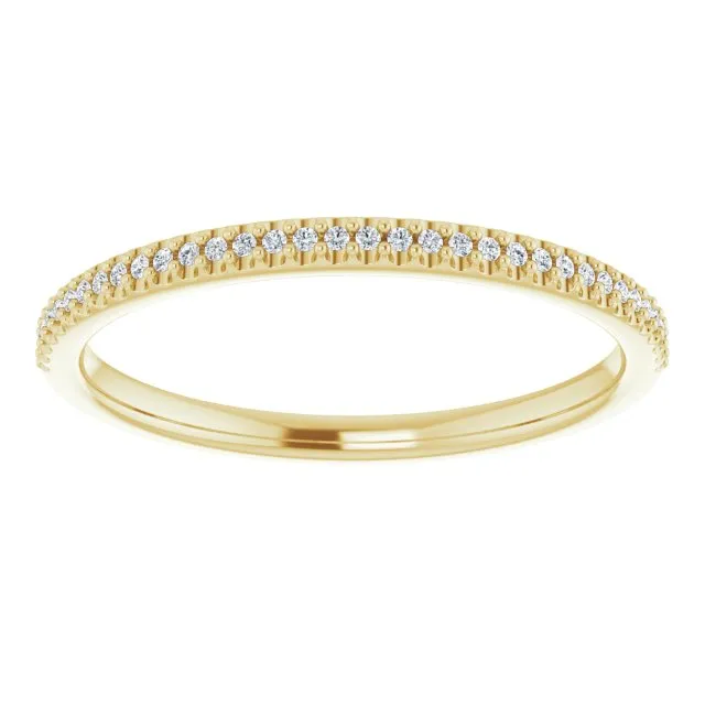 Delicate Stackable Diamond Wedding Band