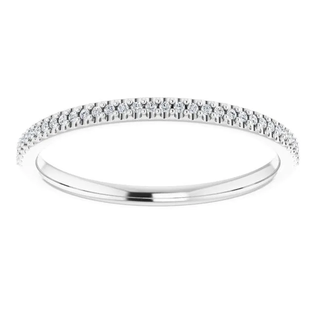 Delicate Stackable Diamond Wedding Band