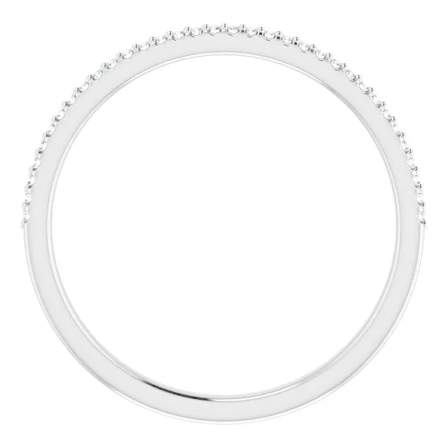 Delicate Stackable Diamond Wedding Band