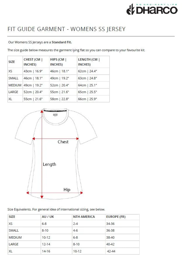 DHaRCO Ladies Tech Tee - Black Forest