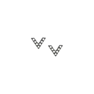 Diamond Dagger Studs | Black Gold