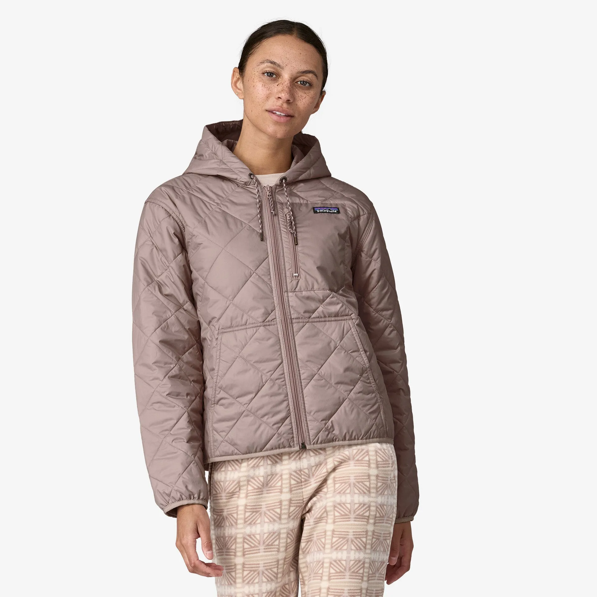 Diamond Quilted Bomber Hoody (Women's) - 20695