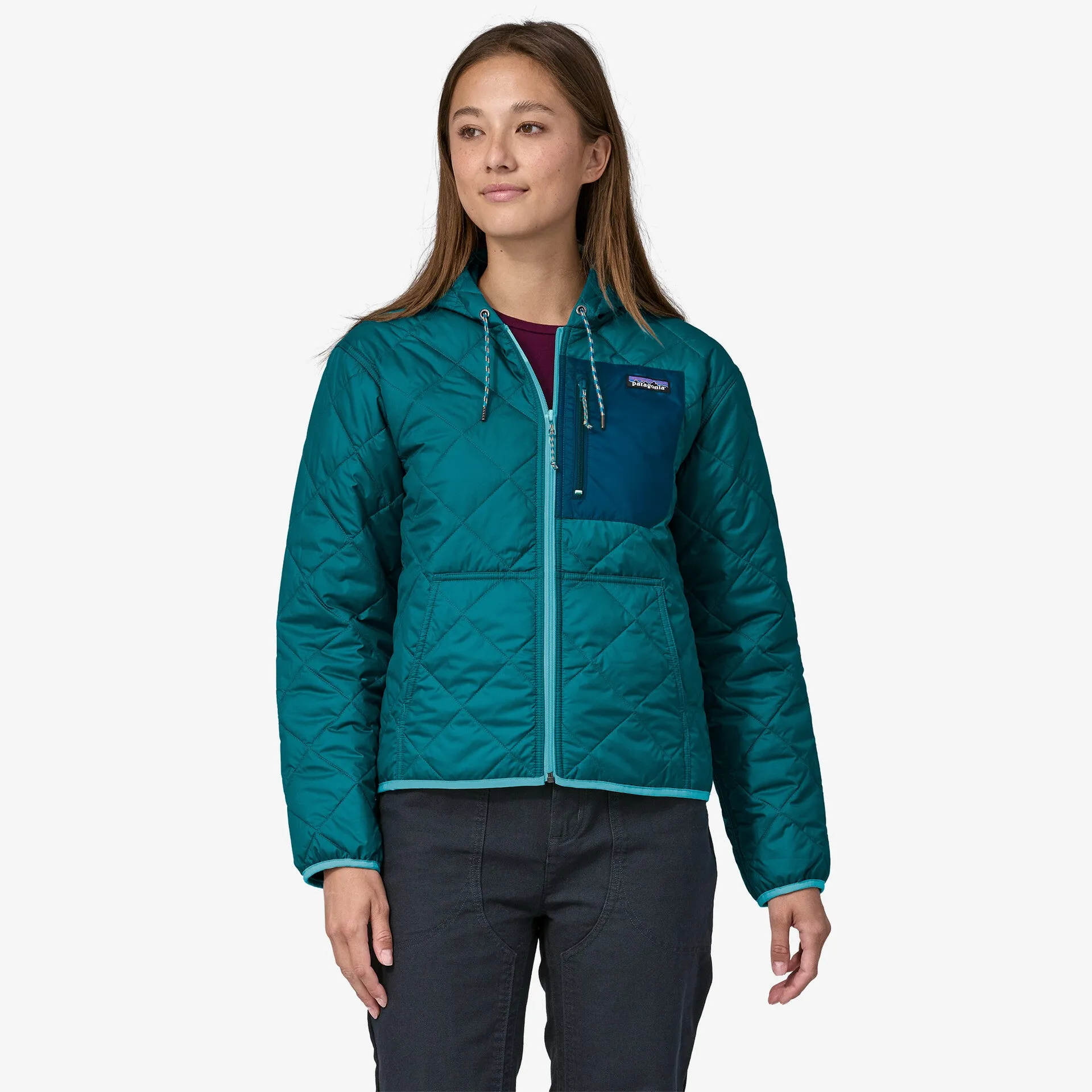 Diamond Quilted Bomber Hoody (Women's) - 20695