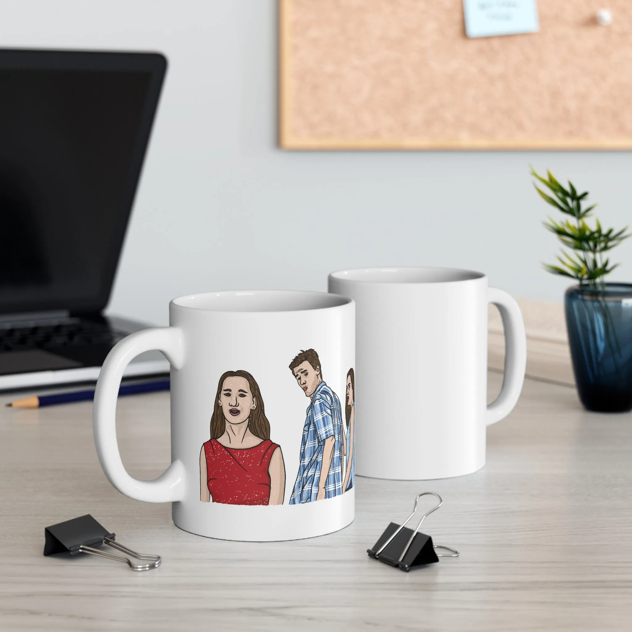 Distracted Boyfriend Meme Coffee Mug