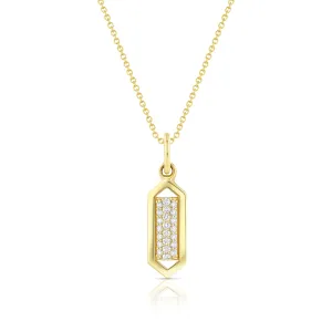 Domed Marquis Necklace | Yellow Gold
