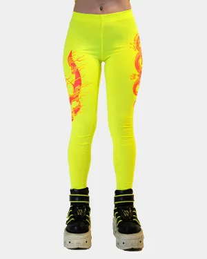 DRAGONITE LEGGINGS FLUO / YELLOW