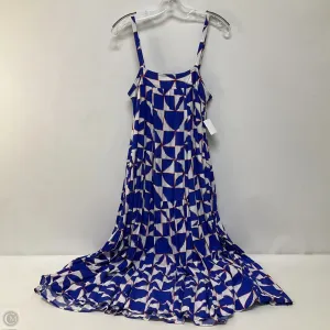 Dress Casual Maxi By Cmc In Blue & White, Size: S