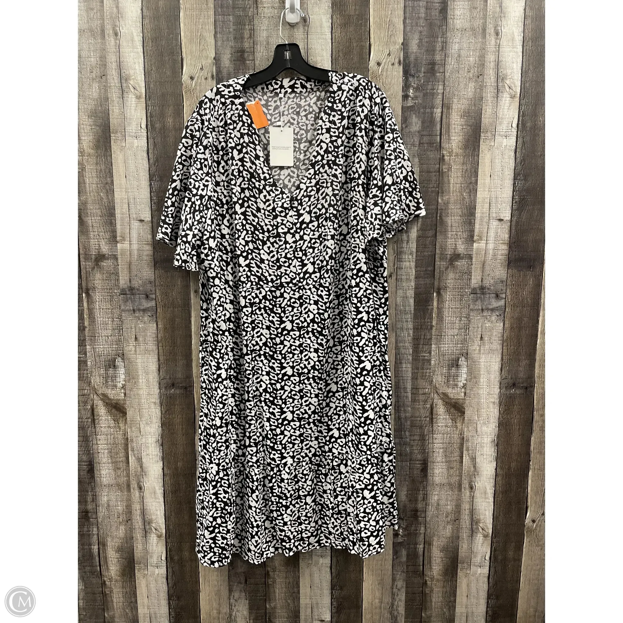 Dress Casual Maxi By Cme In Black & White, Size: 3x