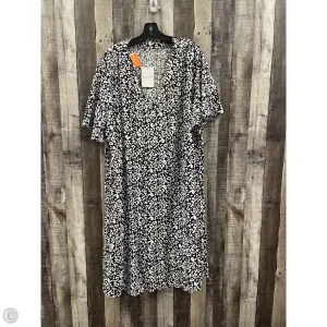Dress Casual Maxi By Cme In Black & White, Size: 3x
