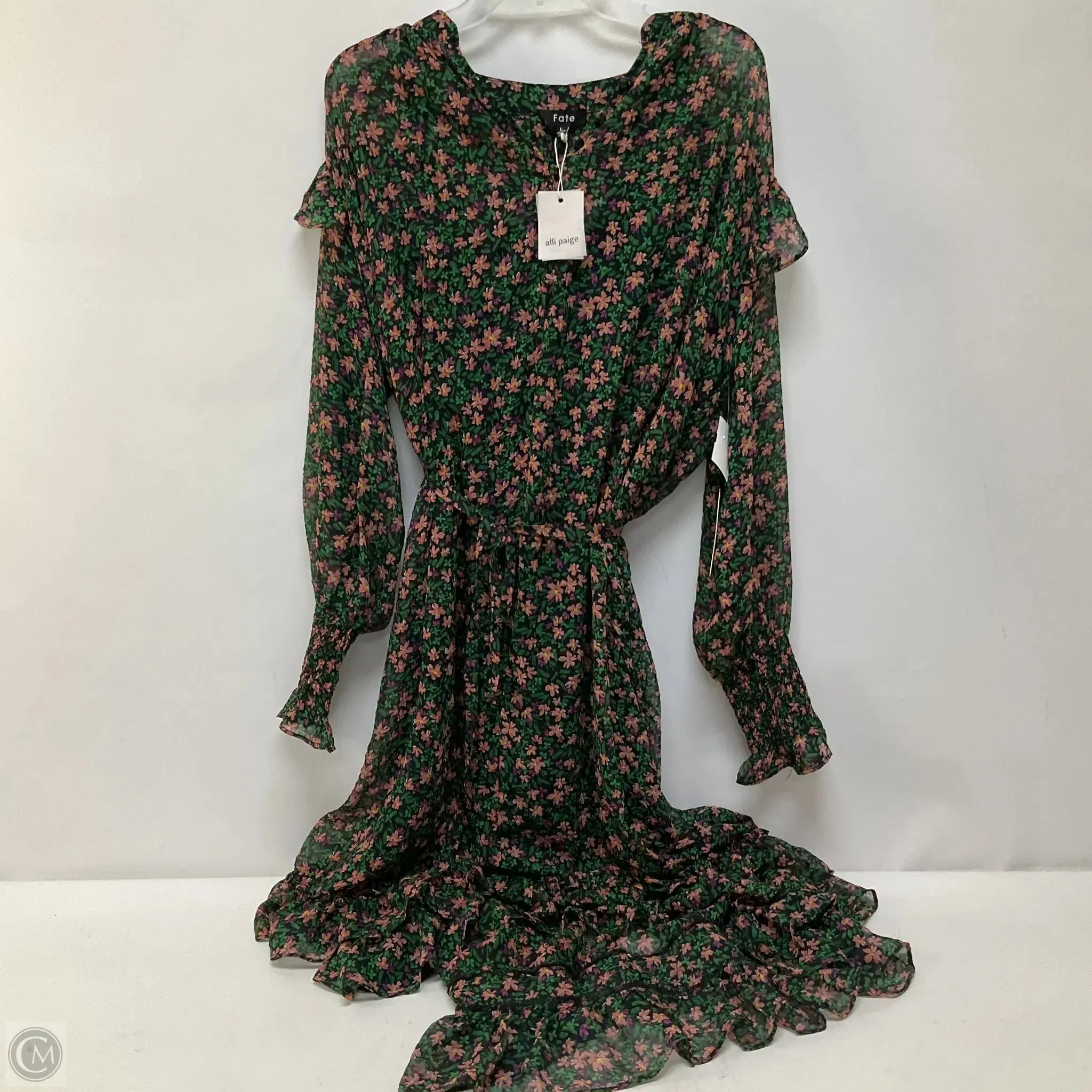 Dress Casual Maxi By Fate In Floral Print, Size: L