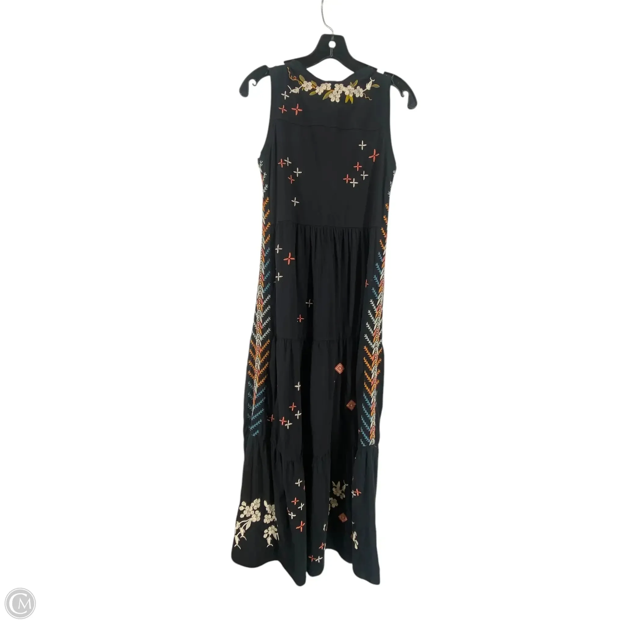 Dress Casual Maxi By Johnny Was In Black, Size: Xxs