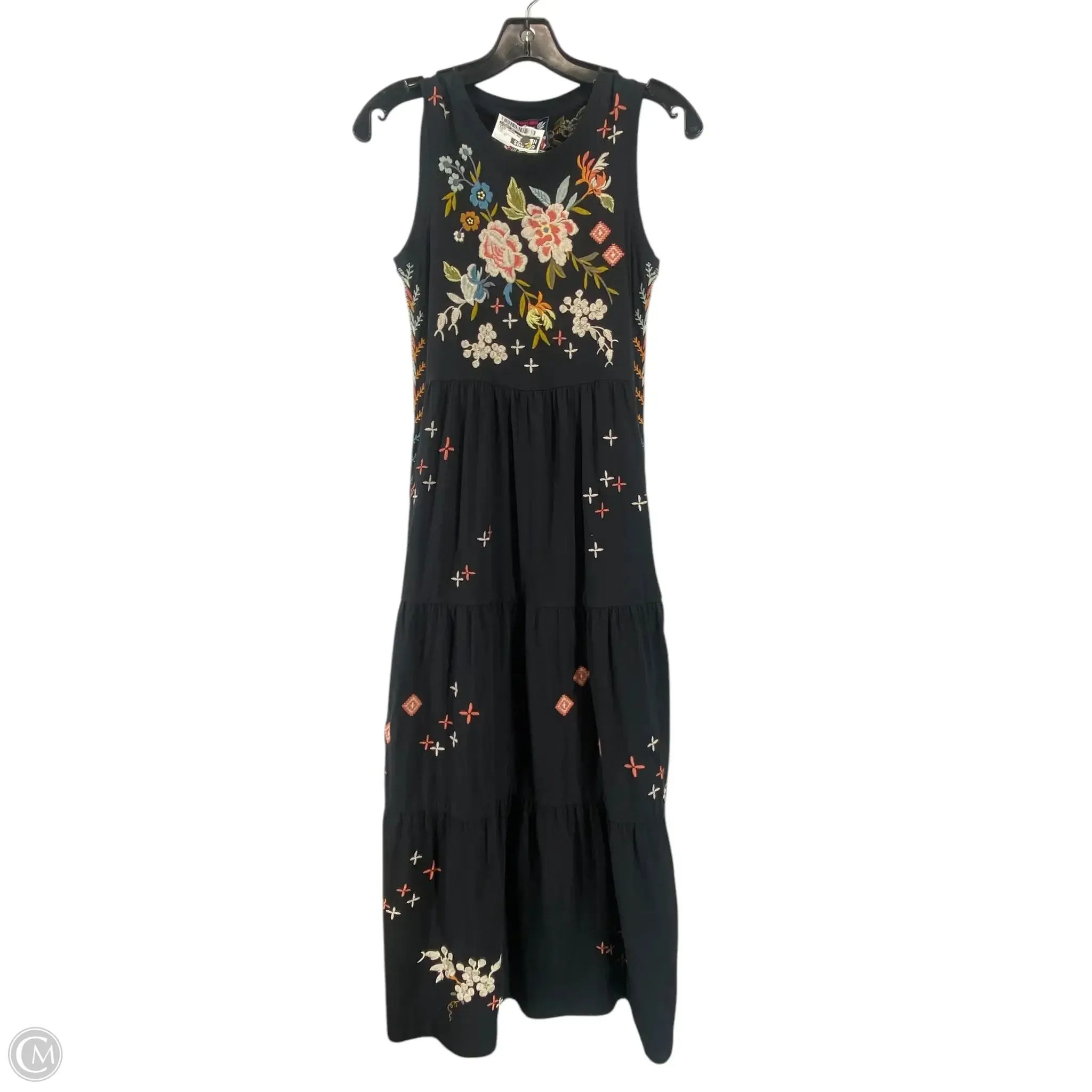 Dress Casual Maxi By Johnny Was In Black, Size: Xxs