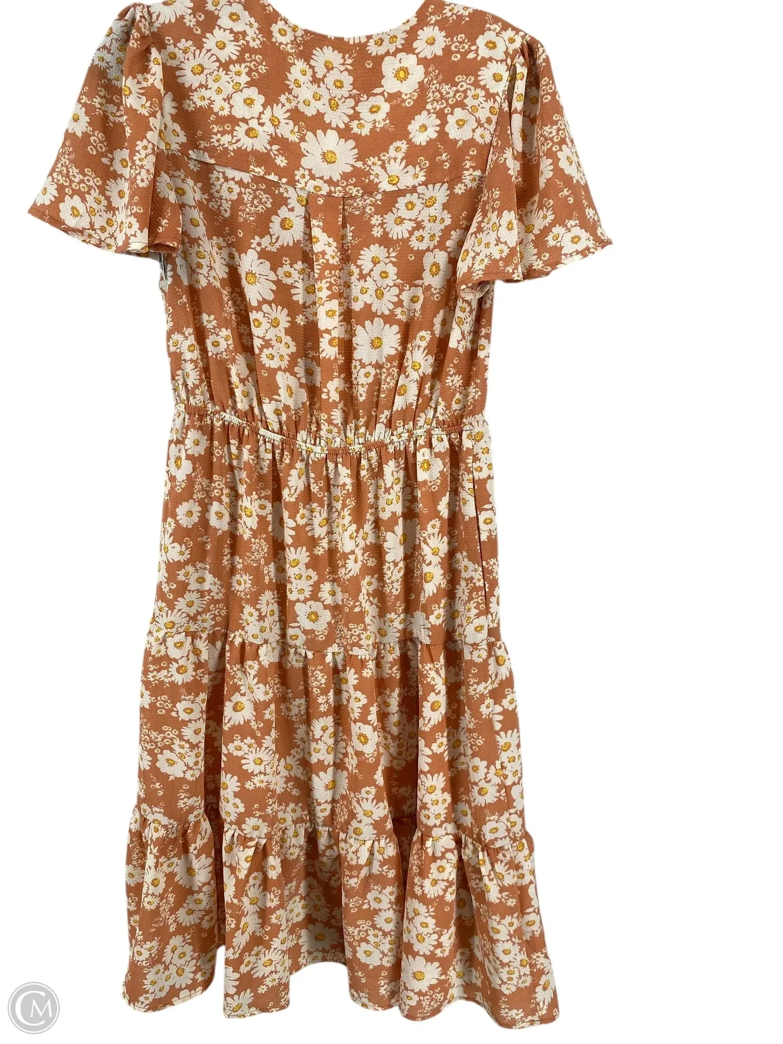Dress Casual Maxi By Monteau In Orange, Size: M