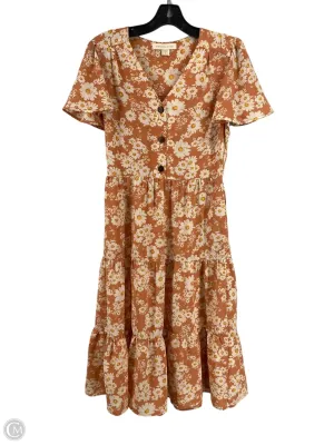 Dress Casual Maxi By Monteau In Orange, Size: M