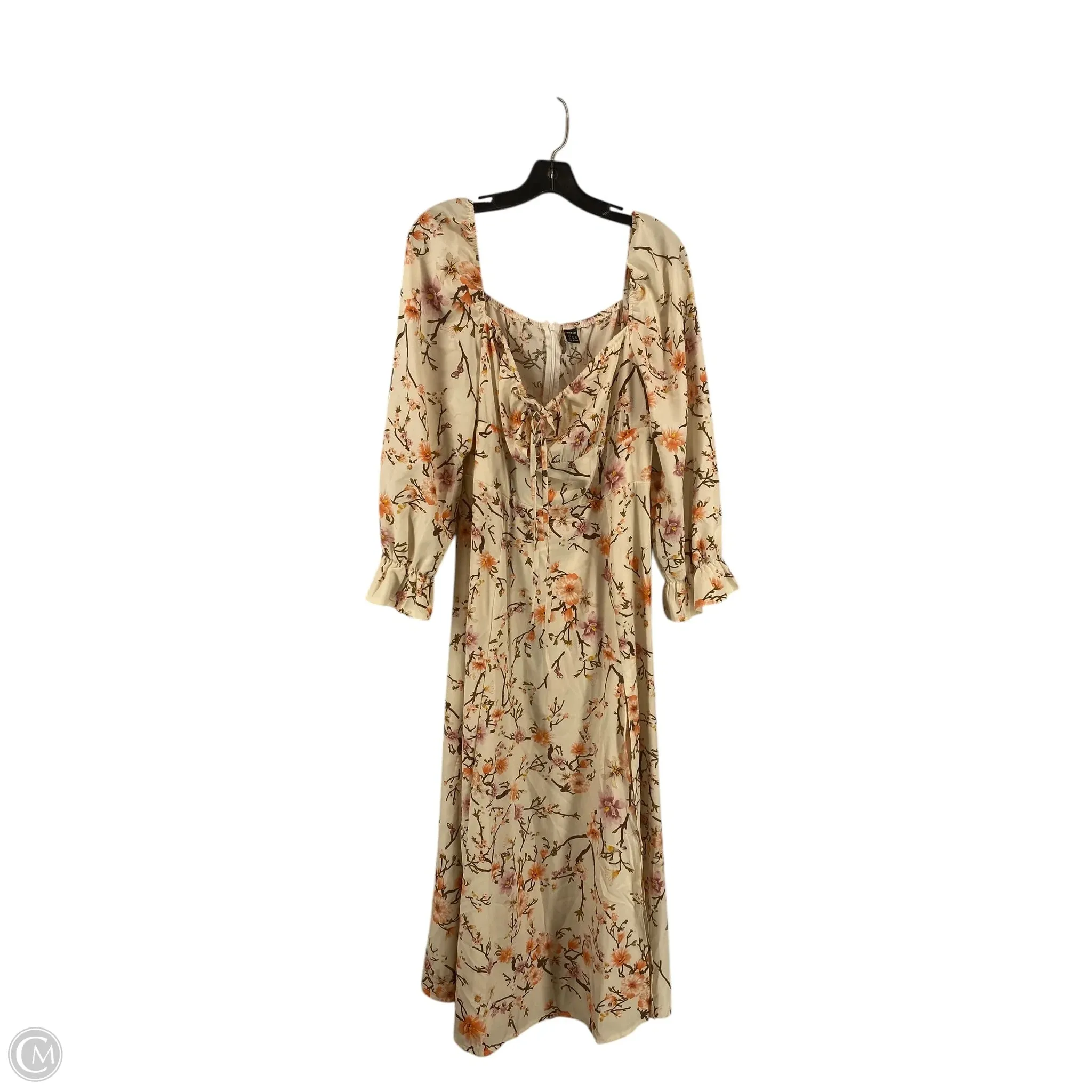 Dress Casual Maxi By Shein In Ivory, Size: Xl