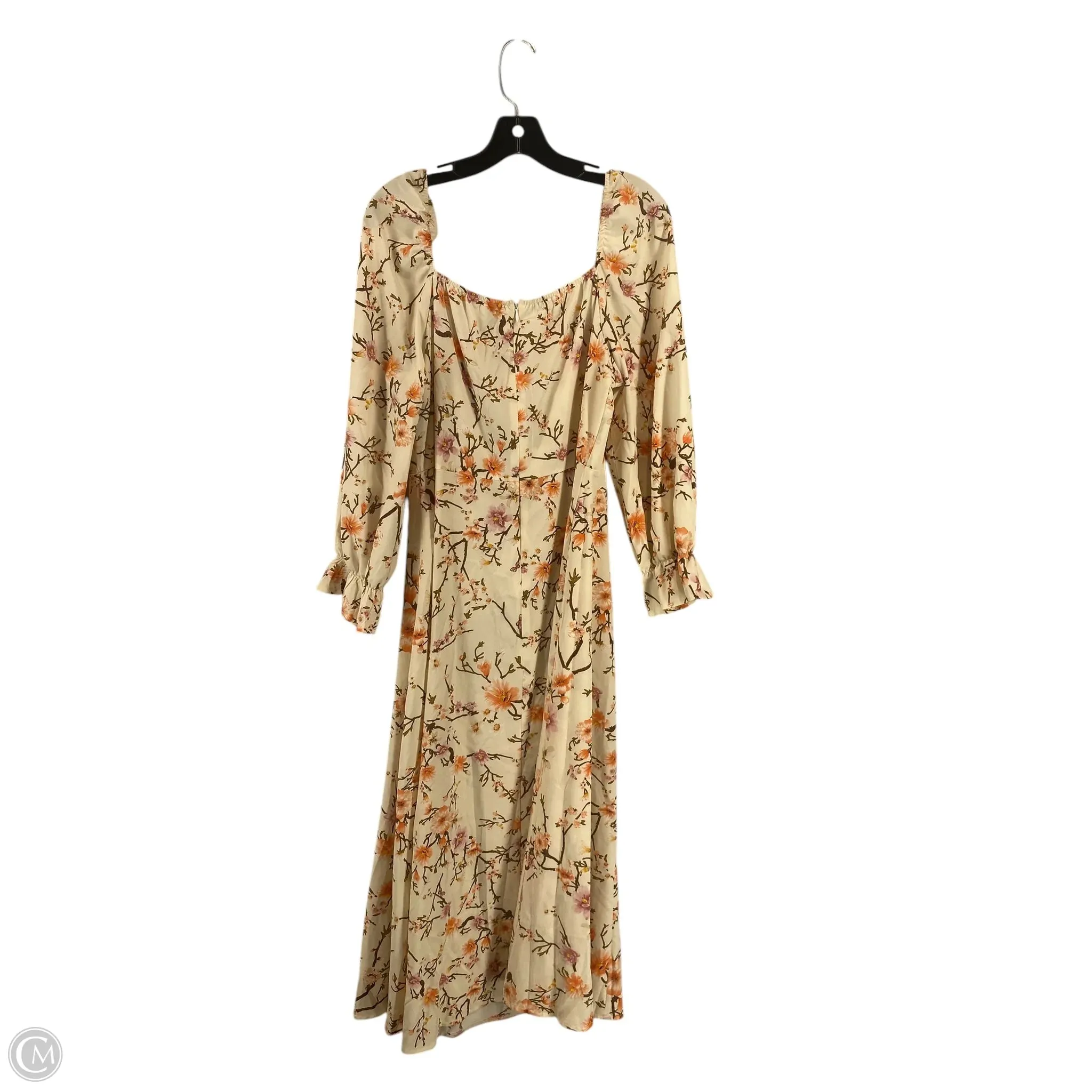 Dress Casual Maxi By Shein In Ivory, Size: Xl