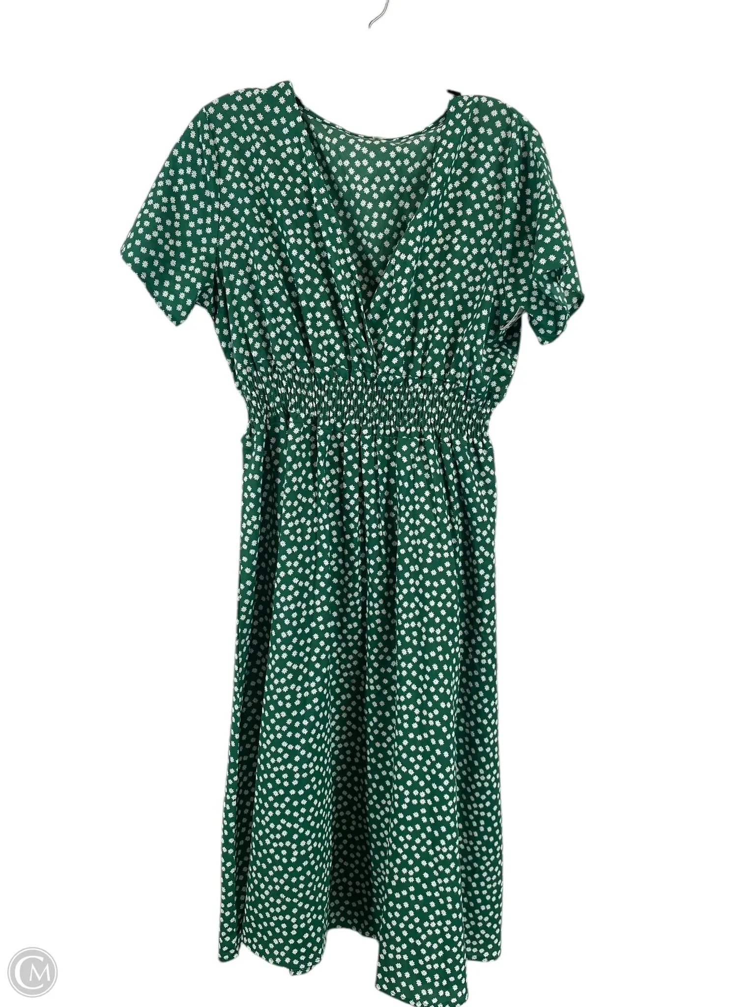 Dress Casual Midi By Clothes Mentor In Green, Size: L