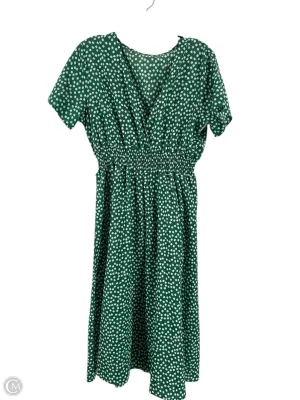 Dress Casual Midi By Clothes Mentor In Green, Size: L