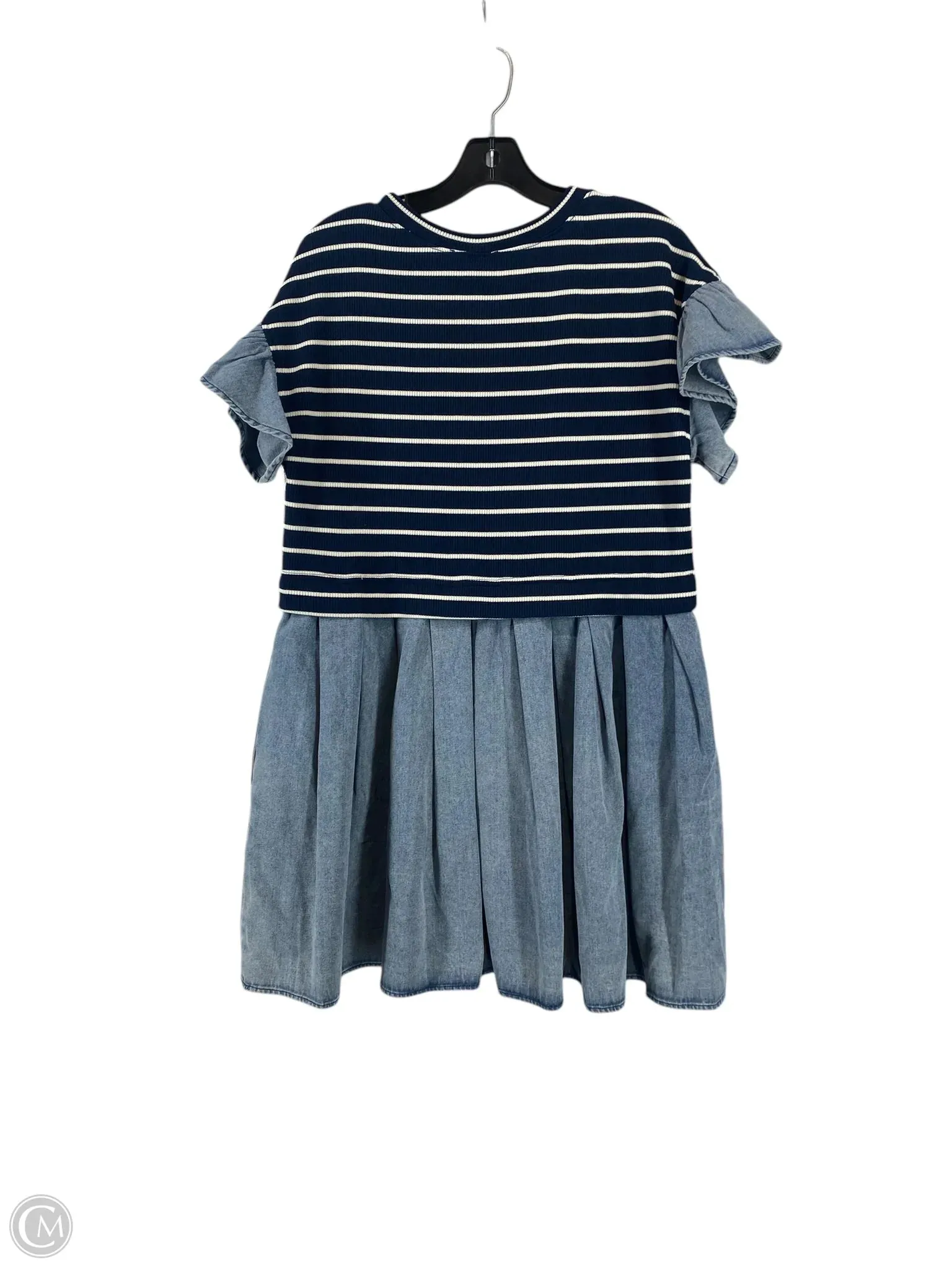 Dress Casual Short By Entro In Blue Denim, Size: S