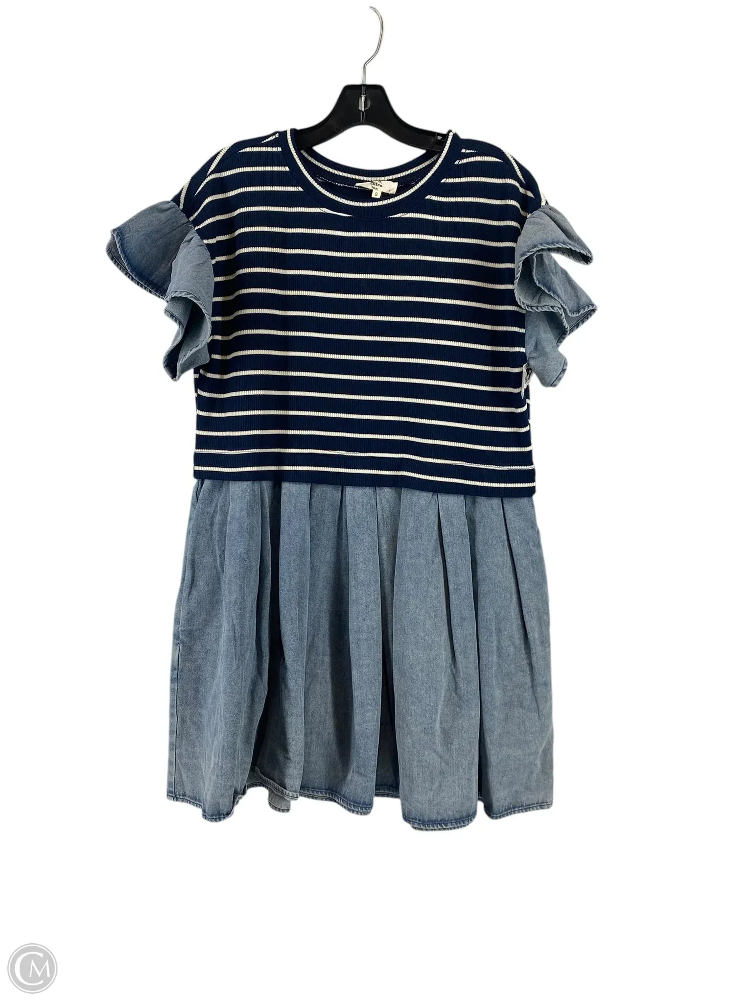 Dress Casual Short By Entro In Blue Denim, Size: S