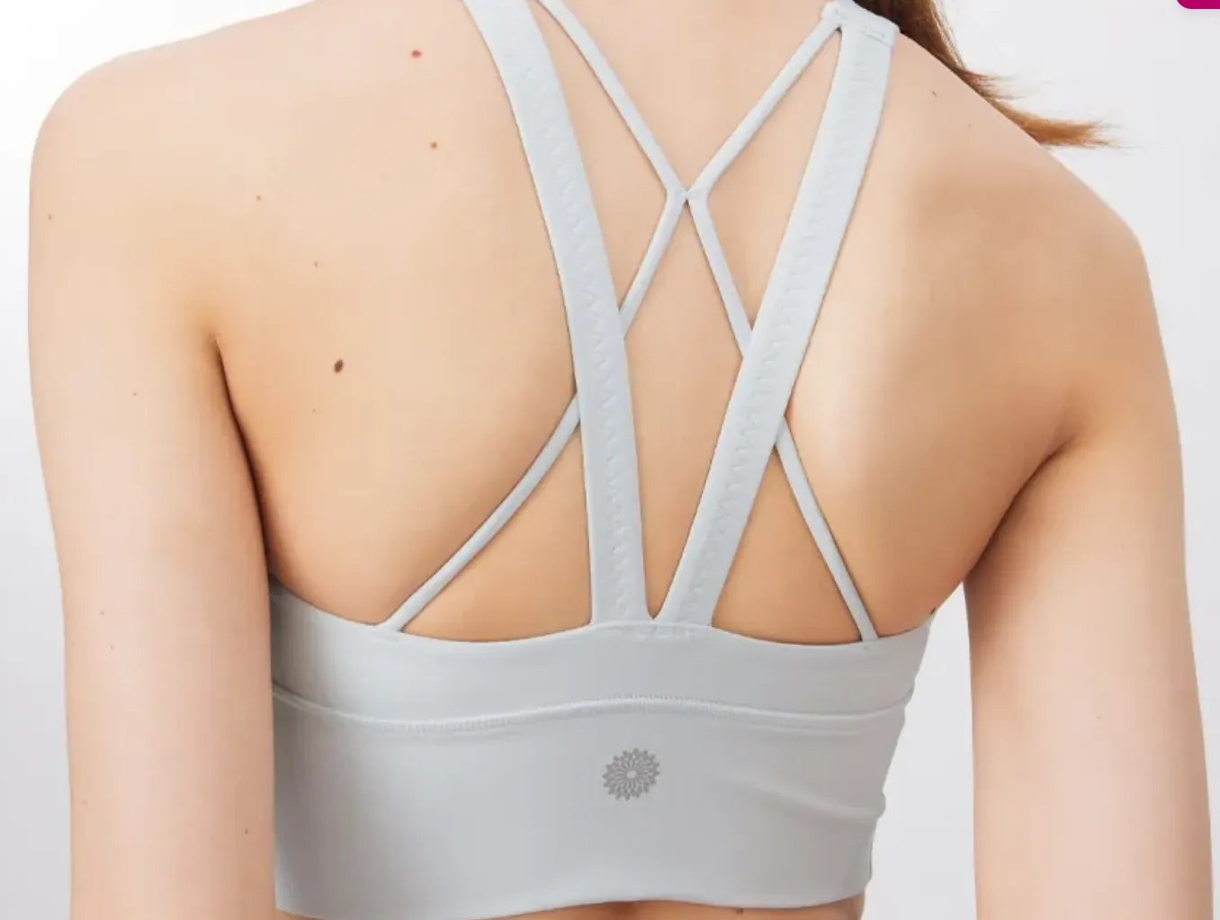 easyoga Lespiro Crew Neck Cropped Tank - Light Gray