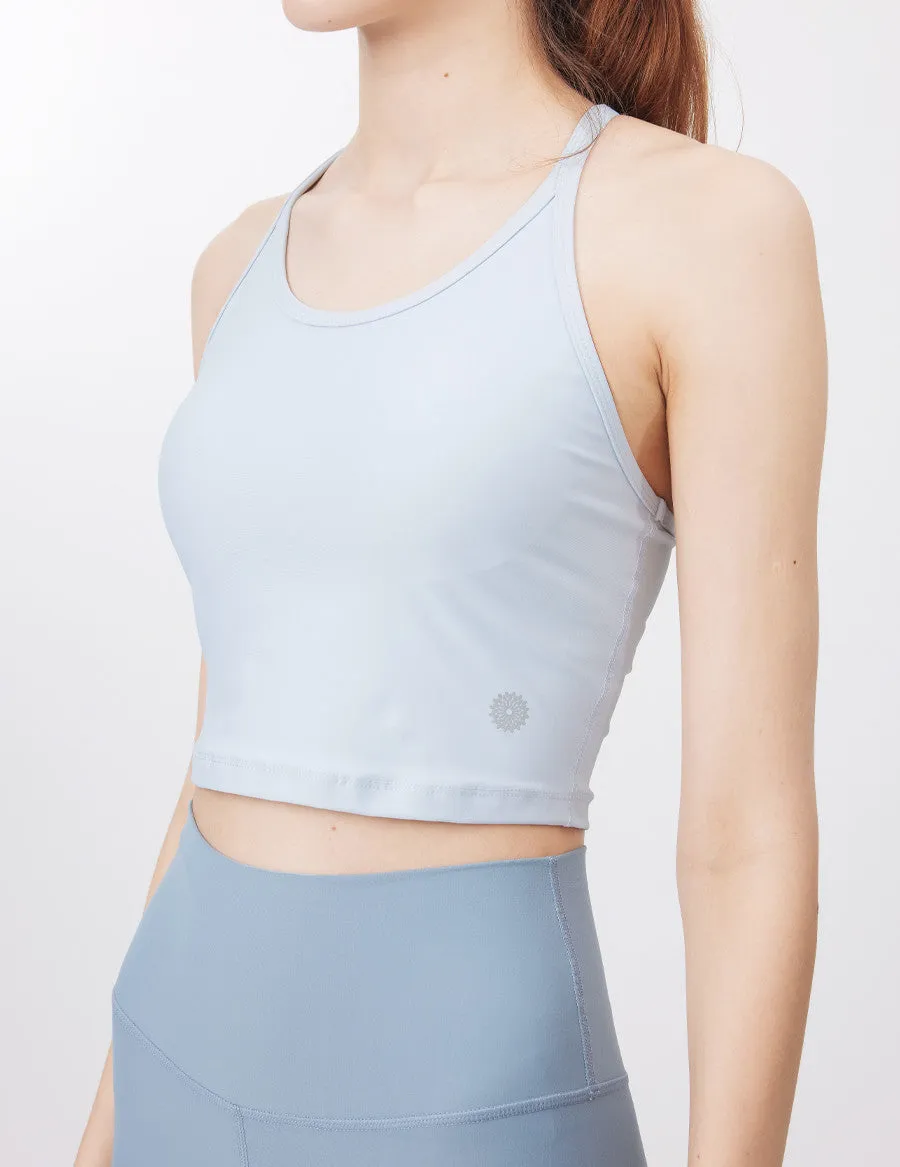 easyoga LESPIRO Galaxy Cropped Tank - B1 Light Blue