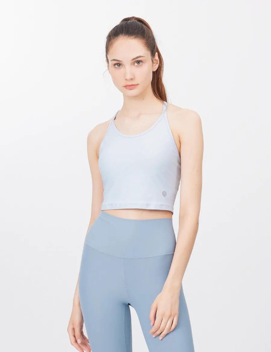 easyoga LESPIRO Galaxy Cropped Tank - B1 Light Blue