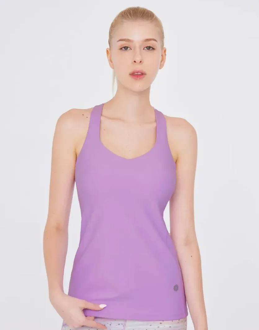 easyoga Lespiro Pentagram Collar Tank - R46 Barbie Pink